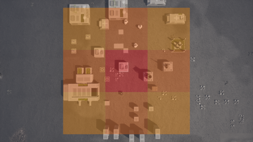 Spatial partitioning in landscape